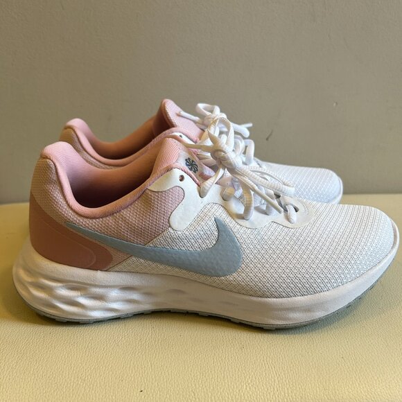 Nike Revolution 6 Running Shoes Pink White - Picture 1 of 7